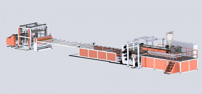 PP-PE-PS-ABS-PVC-Blatt-Produktionslinie 1000 kg/h GWELL-Maschine 0