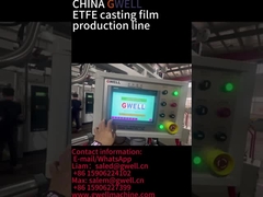 GWELL ETFE-Gießfilm-Extrusionsmaschine für flexible Solarzellen oder Halbleiter.