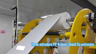 4-lagige hocheffiziente PP-Tiefziehfolien-Extrusionslinie