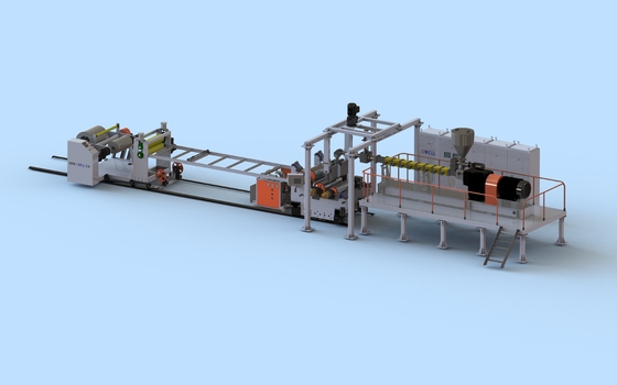 kaufen Maßgeschneiderte PLA-Blattmachmaschine PLA-Thermoform-Drei-Schicht-Blatt-Extrusionslinie online manufacture