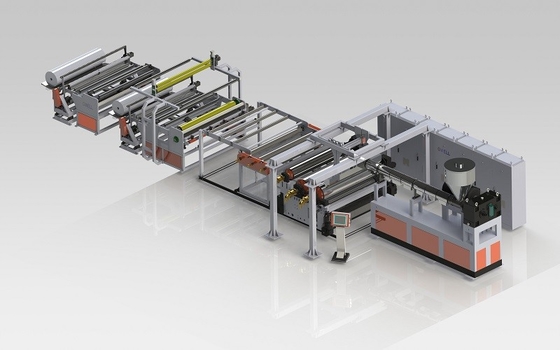 kaufen Photovoltaik-PVB-Einkapselungsfilm-Produktionslinie Einschraub-Extruder für BIPV-Panels online manufacture