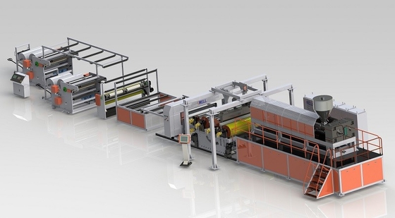 kaufen ASA PVC-Platten-Extrusionsleitung 350 kg/h Türwandplatte Einschraub-Extruder online manufacture