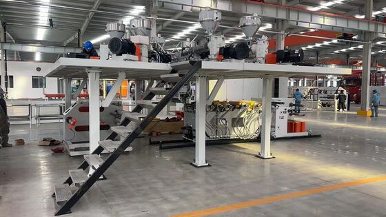 kaufen GWELL PP-EVOH 5-7-11 Schichten Hochbarriere-Folienextrusionslinie für Lebensmittelbehälter-Thermoformen mit 800-1500 mm Breite Joghurtbecher-Herstellungsmaschine online manufacture