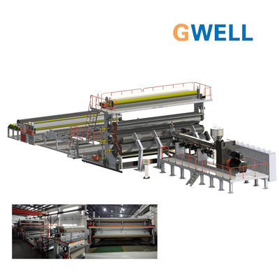 kaufen HDPE Imprägnierungsmembran-Fertigungsstraße HDPE-Wasserbeweisfilm-Verdrängungsmaschine online manufacture