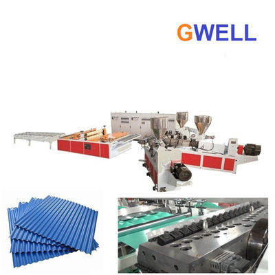 kaufen PVC glasierte Dachplatte-gewellte Brett-Verdrängungs-Linie 400kg h online manufacture