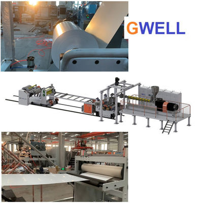 kaufen Einlagige Blatt-Fertigungsstraße Winkels des Leistungshebels für Thermoforming-Kunststoffplatte-Extruder online manufacture