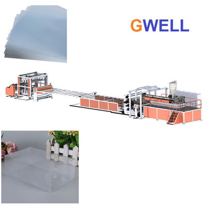 kaufen 1220mm PVC-Blatt-Maschinen-transparente Hartfolie-Verdrängungs-Linie Anlage online manufacture