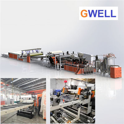 kaufen Hohe Transparenz PMMA-Blatt 1-10mm Extrusionslinie 600 - 800 kg/h mit UV-Anti-Kratz-Beschichtungseinheit online manufacture